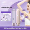 2 in 1 Dual-Head Shaver Waterproof Rechargeable, for Armpit, Legs, Arms